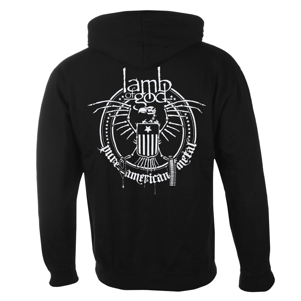 Miesten Collegepaita Lamb Of God - Skeleton Eagle - ROCK OFF L