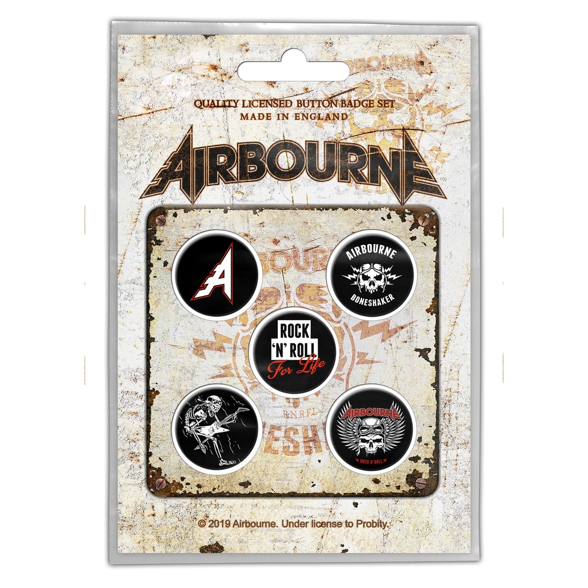 Kangasmerkit Airbourne - Boneshaker - RAZAMATAZ - BB064