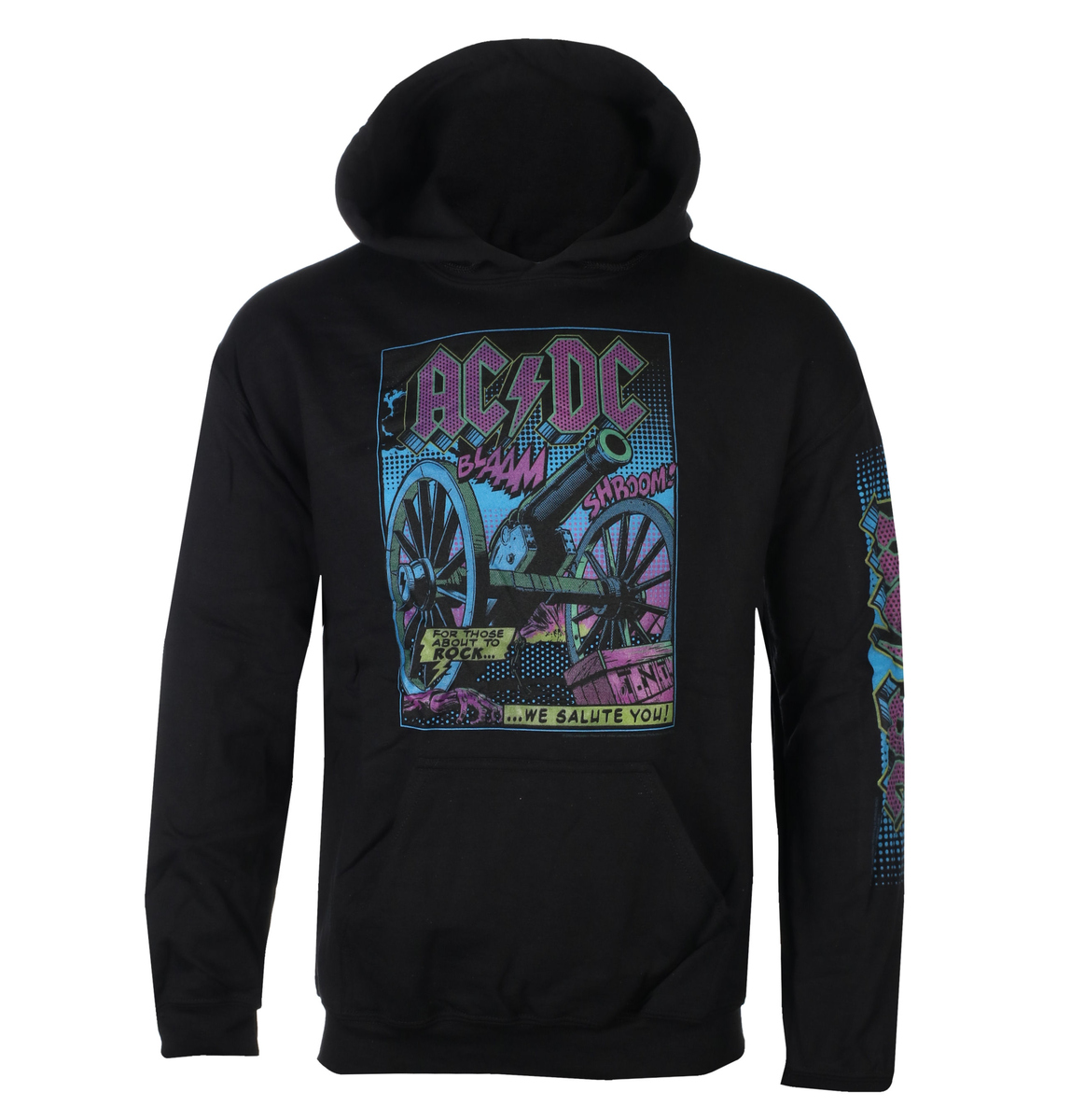 Miesten Huppari AC/DC - TNT BLACKLIGHT - LIQUID BLUE M