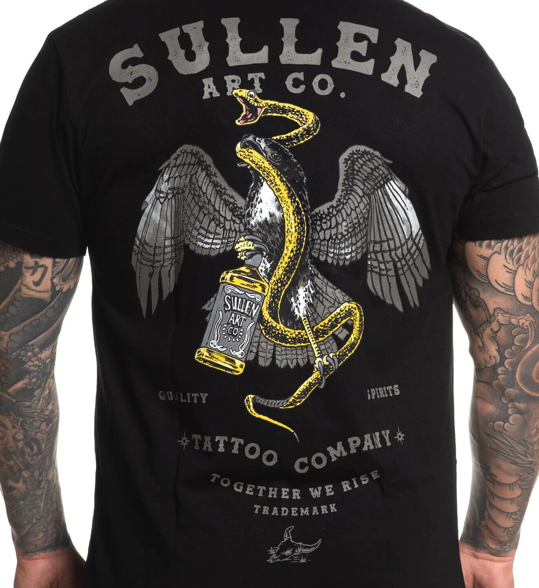 Miesten T-paita SULLEN - PREMIUM - BOOZE BRAWL - MUSTA - SCM5493_BK S