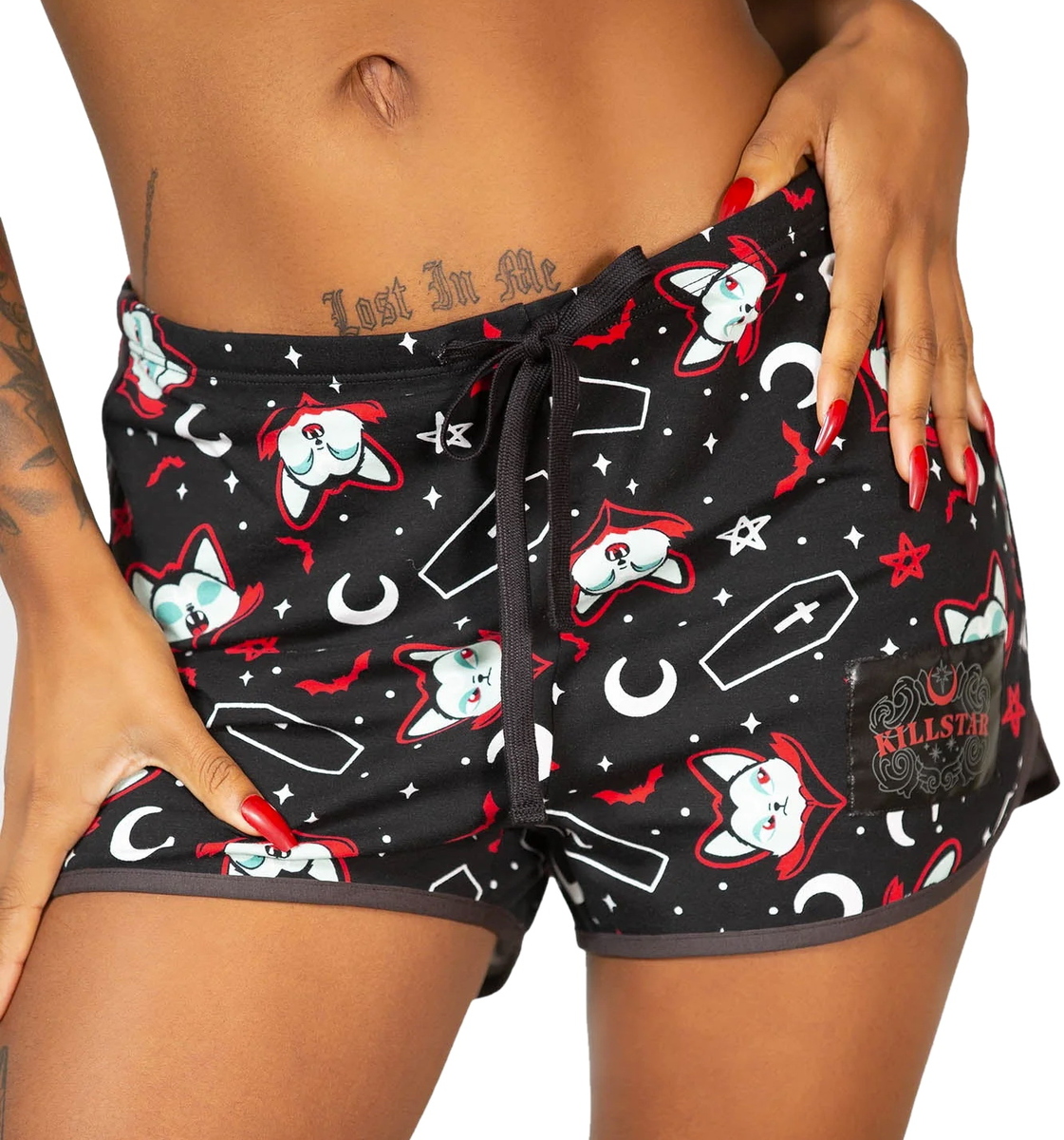 Naisten Shortsit (pyjama) KILLSTAR - Lil Vampurr - Musta - KSRA005716 L